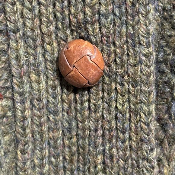 VTG Gap Wool Cardigan Sweater Women’s M Y2K Shetland Cable Knit Academia READ - Picture 7 of 10